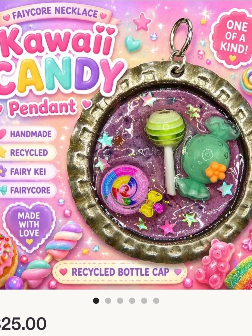 Purple Candy Extreme Handmade Pendant